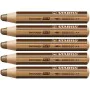 Colouring pencils Stabilo Woody Brown 3-in-1 (5 Units) by Stabilo, Drawing materials - Ref: S8427717, Price: 9,11 €, Discount: %