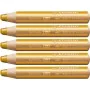 Lápis de cores Stabilo Woody Dourado 3 em 1 (5 Unidades) de Stabilo, Materiais de desenho - Ref: S8427720, Preço: 9,11 €, Des...