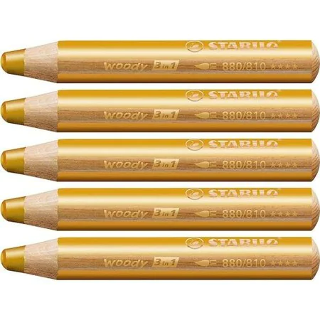 Buntstifte Stabilo Woody Gold 3 in 1 (5 Stück) von Stabilo, Zeichnungsmaterialien - Ref: S8427720, Preis: 9,11 €, Rabatt: %