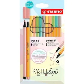 Feutres Stabilo 12 Pièces Gâteau de Stabilo, Stylos feutre - Réf : S8427755, Prix : 11,74 €, Remise : %