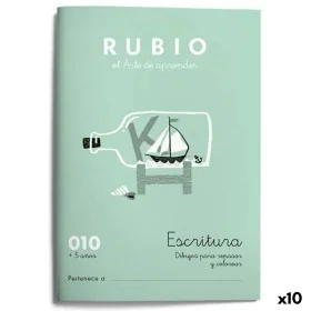 Writing and calligraphy notebook Rubio Nº10 A5 Espanhol 20 Folhas (10 Unidades) de Cuadernos Rubio, Livros de exercícios - Re...