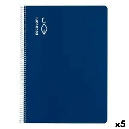 Cuaderno ESCOLOFI Azul A4 Din A4 40 Hojas (5 Unidades) de ESCOLOFI, Cuadernos de anillas - Ref: S8427994, Precio: 19,28 €, De...