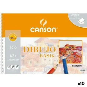 Drawing Pad Canson Basik Micro perforated 20 Sheets A3 (10 Units) by Canson, Loose Drawing Paper - Ref: S8428172, Price: 73,0...