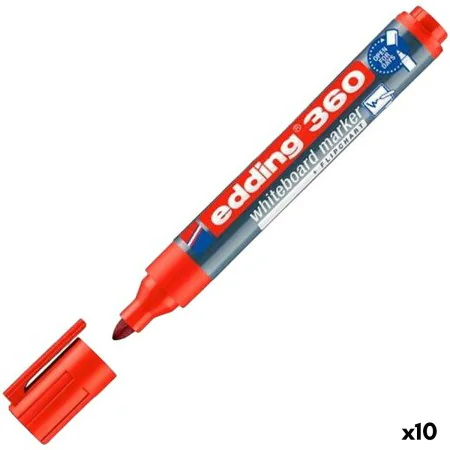 Whiteboard marker Edding 360 Rechargeable Red (10 Units) by Edding, Dry Erase & Wet Erase Markers - Ref: S8428266, Price: 17,...