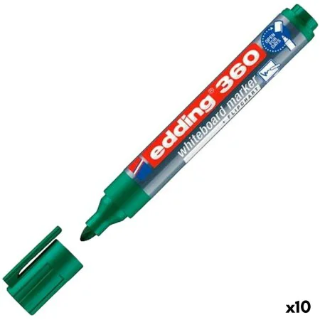 Whiteboard marker Edding 360 Rechargeable Green (10 Units) by Edding, Dry Erase & Wet Erase Markers - Ref: S8428268, Price: 1...