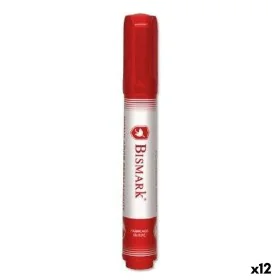 Marqueur permanent Bismark Rouge 1,5 mm (12 Unités) de Bismark, Marqueurs indélébiles & Stylos-marqueurs - Réf : S8428328, Pr...