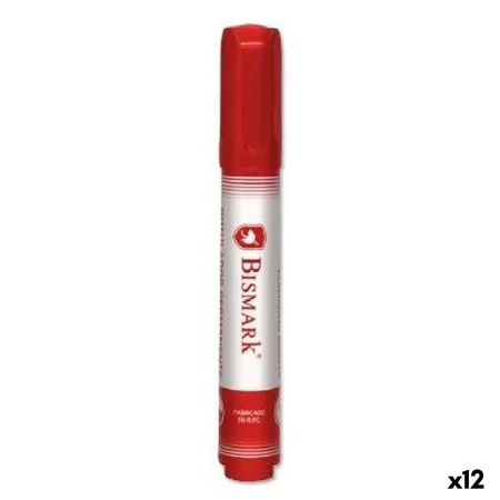 Marcatore permanente Bismark Rosso 1,5 mm (12 Unità) di Bismark, Pennarelli indelebili e marcatori - Rif: S8428328, Prezzo: 7...