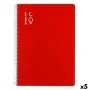 Notebook ESCOLOFI Din A4 50 Sheets 8 mm Red (5 Units) by ESCOLOFI, Wirebound Notebooks - Ref: S8428330, Price: 21,20 €, Disco...