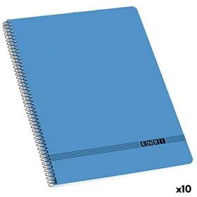 Caderno ENRI A4 Azul (10 Unidades) de ENRI, Cadernos de argolas - Ref: S8428752, Preço: 26,15 €, Desconto: %