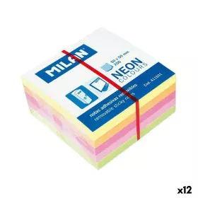 Sticky Notes Milan Neon colours Multicolour 50 x 50 mm (12 Units) by Milan, Self-Stick Notes - Ref: S8429131, Price: 15,83 €,...