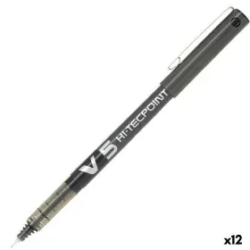 stylo à encre liquide Pilot V-5 Hi-Tecpoint Noir 0,3 mm (12 Unités) de Pilot, Stylos à bille à encre liquide - Réf : S8429418...