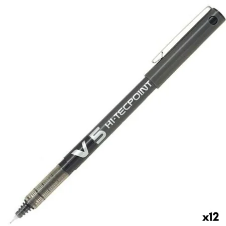 Boligrafo de tinta líquida Pilot V-5 Hi-Tecpoint Negro 0,3 mm (12 Unidades) de Pilot, Bolígrafos de tinta líquida - Ref: S842...