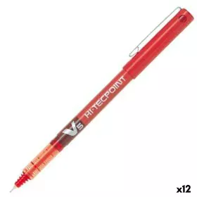 Liquid ink pen Pilot V-5 Hi-Tecpoint Red 0,3 mm (12 Units) by Pilot, Liquid Ink Rollerball Pens - Ref: S8429420, Price: 24,56...