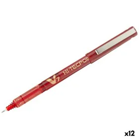 Liquid ink pen Pilot V7 Hi-Tecpoint Red 0,5 mm (12 Units) by Pilot, Liquid Ink Rollerball Pens - Ref: S8429424, Price: 23,53 ...