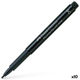 Rotuladores Faber-Castell Pitt Artist Pen SC 199 Caligrafía Negro (10 Unidades) de Faber-Castell, Rotuladores de punta fina -...