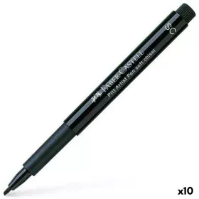 Filzstifte Faber-Castell Pitt Artist Pen SC 199 Kalligraphie Schwarz (10 Stück) von Faber-Castell, Fineliner - Ref: S8429428,...