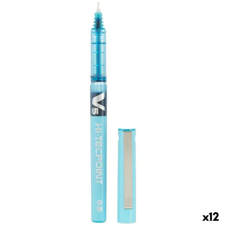 Penna a inchiostro liquido Pilot V-5 Hi-Tecpoint Azzurro Chiaro 0,3 mm (12 Unità) di Pilot, Penne roller a inchiostro liquido...