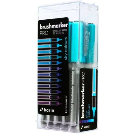 Ensemble de Marqueurs Karin Brushmarker Pro - Sky Colours 12 Pièces de Karin, Stylos feutre - Réf : S8429814, Prix : 19,14 €,...