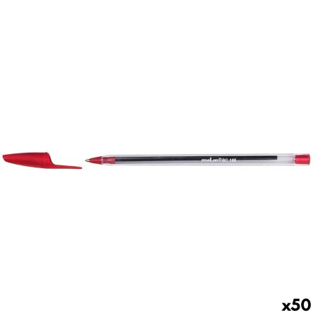 Caneta Molin BC188 Cristal 1 mm Vermelho (50 Unidades) de Molin, Canetas esferográficas - Ref: S8430010, Preço: 6,45 €, Desco...