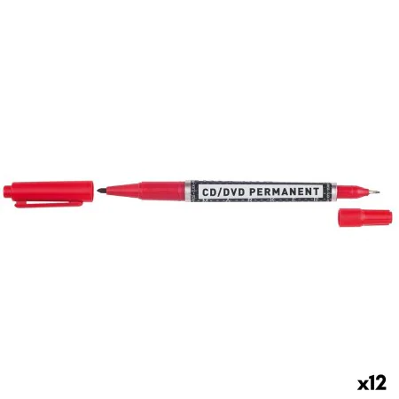 Rotulador permanente Molin Rojo Doble punta 12 Unidades de Molin, Rotuladores permanentes - Ref: S8430018, Precio: 7,22 €, De...