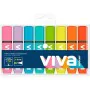 Ensemble de Marqueurs Fluorescents Molin VIVA Multicouleur 8 Pièces de Molin, Surligneurs - Réf : S8430022, Prix : 4,86 €, Re...