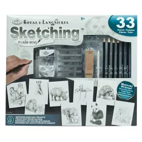 Drawing Set Royal & Langnickel SKETCHING MADE EASY 33 Pieces by Royal & Langnickel, Art Sets - Ref: S8430285, Price: 21,97 €,...