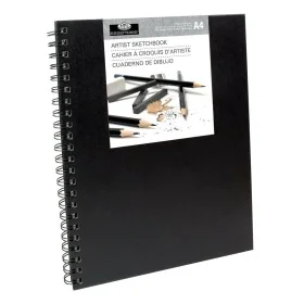 Drawing Pad Royal & Langnickel Black A4 by Royal & Langnickel, Loose Drawing Paper - Ref: S8430481, Price: 10,04 €, Discount: %