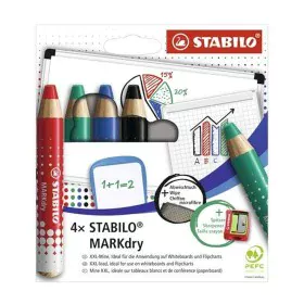 boîte de marqueurs Stabilo Markdry 4 Pièces Multicouleur de Stabilo, Surligneurs - Réf : S8430511, Prix : 12,90 €, Remise : %