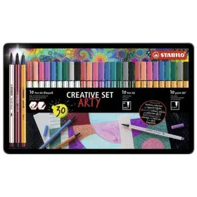 Conjunto de Canetas de Feltro Stabilo Arty Multicolor 30 Peças de Stabilo, Gizes - Ref: S8430525, Preço: 35,43 €, Desconto: %