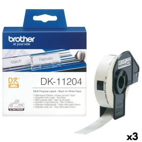 Rouleau d'Étiquettes Brother DK-11204 17 x 54 mm (3 Unités) de Brother, Accessoires étiqueteuses - Réf : S8430820, Prix : 20,...