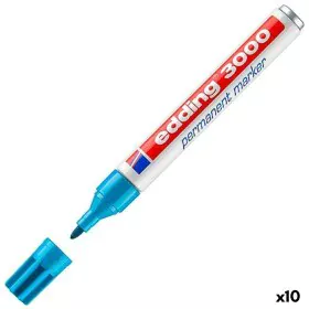 Dauermarker Edding 3000 Hellblau (10 Stück) von Edding, Permanent-Marker - Ref: S8430827, Preis: 27,15 €, Rabatt: %