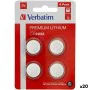 Batteries Verbatim CR2032 4 Pieces 20 Units 3V by Verbatim, Disposable Batteries - Ref: S8430958, Price: 24,13 €, Discount: %