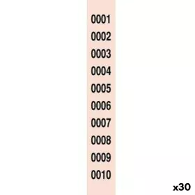 Bandes de numéros de tombola 1-2000 (30 Unités) de BigBuy Office, Carnets de reçus & de quittance de loyer - Réf : S8431004, ...