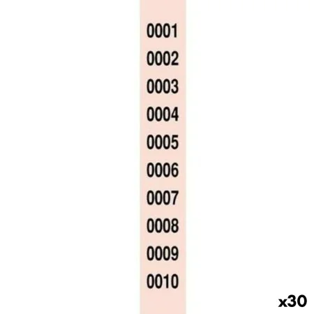 Bandes de numéros de tombola 1-2000 (30 Unités) de BigBuy Office, Carnets de reçus & de quittance de loyer - Réf : S8431004, ...