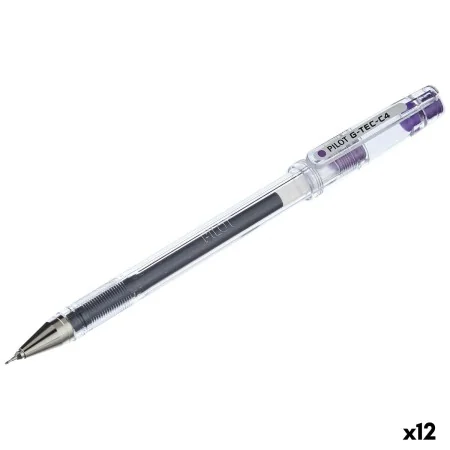 Esferográfica de gel Pilot G-TEC C4 Roxo Violeta 0,2 mm (12 Unidades) de Pilot, Canetas com tinta de gel - Ref: S8431044, Pre...