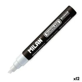 Felt-tip pens Milan Fluoglass Yellow White Black (12 Units) by Milan, Fineliners - Ref: S8431055, Price: 27,35 €, Discount: %