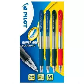 Set of Biros Pilot SUPERGRIP Multicolour (4 Pieces) by Pilot, Retractable Ballpoint Pens - Ref: S8431070, Price: 7,18 €, Disc...