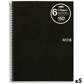 Caderno Miquelrius Grafite A4 150 Folhas (5 Unidades) de Miquelrius, Cadernos de argolas - Ref: S8431101, Preço: 44,92 €, Des...