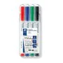 Feutres Staedtler LUMOCOLOR Tableau blanc 4 Pièces de Staedtler, Marqueurs pour tableaux blancs - Réf : S8431168, Prix : 7,21...