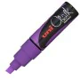 Marcadores de giz líquido Uni-Ball PWE-8K Violeta (6 Peças) (6 Unidades) de Uni-Ball, Marcadores de quadro branco - Ref: S843...