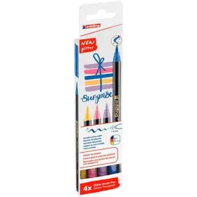 Marker-Set Edding 1340 Brush Bunt Glitzernd Etüie 4 Stücke von Edding, Fineliner - Ref: S8431274, Preis: 7,85 €, Rabatt: %