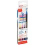 Ensemble de Marqueurs Edding 1340 Brush Multicouleur Paillettes Coffret 4 Pièces de Edding, Stylos feutre - Réf : S8431274, P...