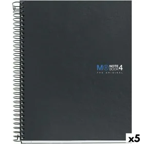 Caderno Miquelrius The Original Grafite A5 160 Folhas (5 Unidades) de Miquelrius, Cadernos de argolas - Ref: S8431291, Preço:...