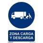 Schild Archivo 2000 "ZONA CARGA Y DESCARGA" Polypropylen 32 x 30 cm von Archivo 2000, Sicherheitsschilder - Ref: S8431329, Pr...