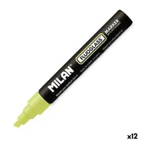 Felt-tip pens Milan Fluoglass Yellow (12 Units) Erasable by Milan, Highlighters - Ref: S8431540, Price: 27,35 €, Discount: %