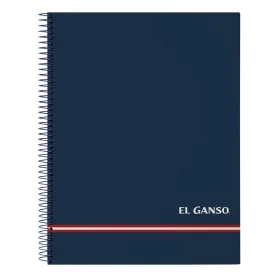 Book of Rings El Ganso Blue A4 120 Sheets by El Ganso, Wirebound Notebooks - Ref: S8431563, Price: 10,01 €, Discount: %