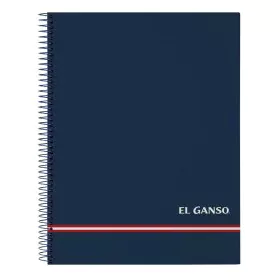 Book of Rings El Ganso Blue A4 120 Sheets by El Ganso, Wirebound Notebooks - Ref: S8431563, Price: 9,00 €, Discount: %