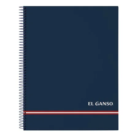 Libreta de Anillas El Ganso Azul A4 120 Hojas de El Ganso, Cuadernos de anillas - Ref: S8431563, Precio: 10,01 €, Descuento: %