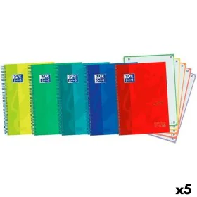 Caderno Oxford Ebook5 Touch Multicolor A4+ 120 Folhas (5 Unidades) de Oxford, Cadernos de argolas - Ref: S8432002, Preço: 34,...