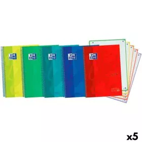 Cahier Oxford Ebook5 Touch Multicouleur A4+ 120 Volets (5 Unités) de Oxford, Cahiers à spirales - Réf : S8432002, Prix : 37,2...